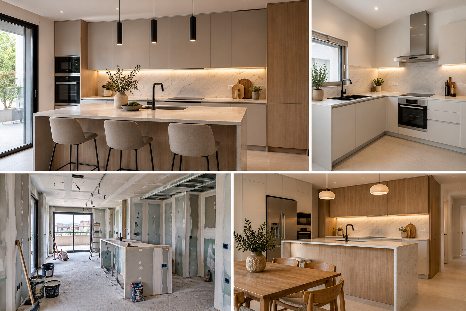 Reformas de cocinas en Barcelona: diseño, renovación y acabados